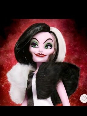 Awesome Disney Cruella de Vil Villains Sinister Style Level Doll New In Box